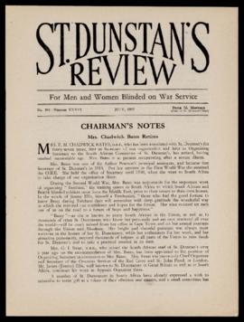 St Dunstan's Review No 396